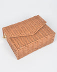 Basket Weaved Box Swing Bag