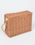 Basket Weaved Box Swing Bag