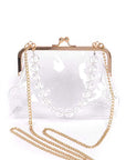 Iconic Pearl Handle Clear Bag