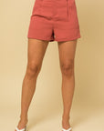 Gilli Front Pleated Shorts - Online Only