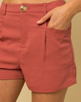 Gilli Front Pleated Shorts - Online Only