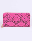 Neon Python Printed Fashion Wallet