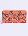 Neon Python Printed Fashion Wallet