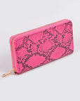 Neon Python Printed Fashion Wallet