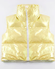 Metallic Puffer Vest