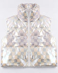 Metallic Puffer Vest