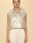 Metallic Puffer Vest