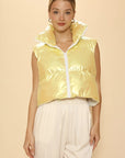 Metallic Puffer Vest