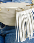 Fringed Or Not Suede Sling Bag