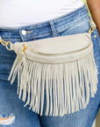 Fringed Or Not Suede Sling Bag