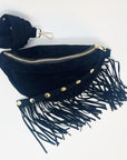 Fringed Or Not Suede Sling Bag