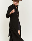 Jade by Jane Solid Button Down Belted Long Dress