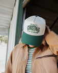 All I want for Christmas is a Cowboy - Green Vintage Trucker Hat
