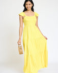 Flutter Sleeve Flowy Tiered Sundress