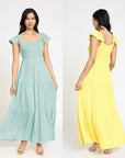 Flutter Sleeve Flowy Tiered Sundress