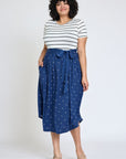 Plus Short Sleeve Sash Midi Dress