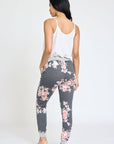 Plus Floral Drawstring Jogger