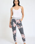 Floral Drawstring Jogger