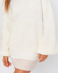 LE LIS Ribbed Knitted Sweater