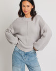 LE LIS Ribbed Knitted Sweater