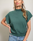 eesome Mock Neck Short Sleeve Top