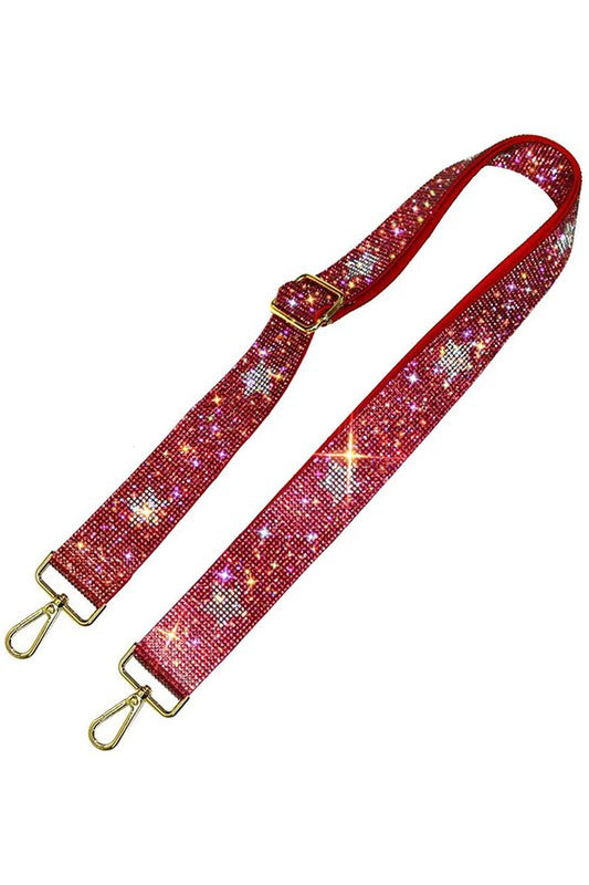 1.5 inches Rhinestone Guitar Strap or Crossbody Bag Strap