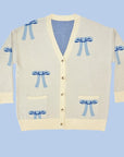 All Over Bow Knit Cardigan