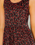 Floral Print Sundress with Pockets