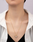 CZ Butterly Pendant Necklace - Online Only