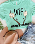 Where's The Fire Camping Graphic Tee - Online Only