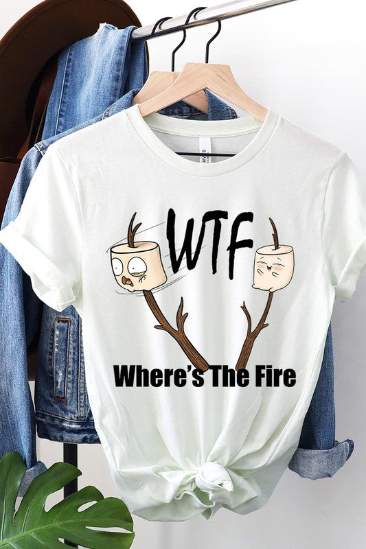 Where&#39;s The Fire Camping Graphic Tee - Online Only