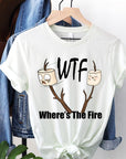 Where's The Fire Camping Graphic Tee - Online Only