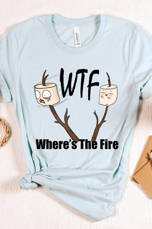 Where&#39;s The Fire Camping Graphic Tee - Online Only