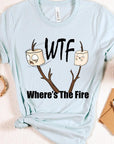 Where's The Fire Camping Graphic Tee - Online Only