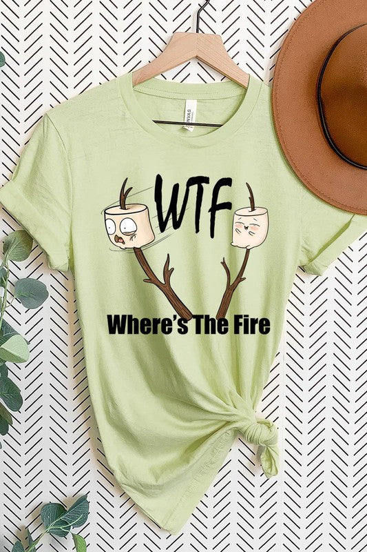 Where&#39;s The Fire Camping Graphic Tee - Online Only