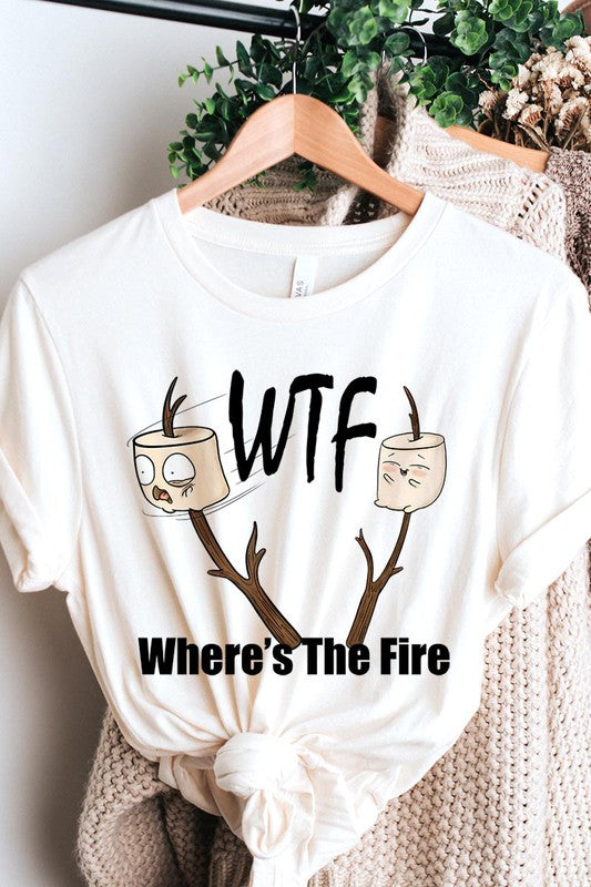 Where&#39;s The Fire Camping Graphic Tee - Online Only