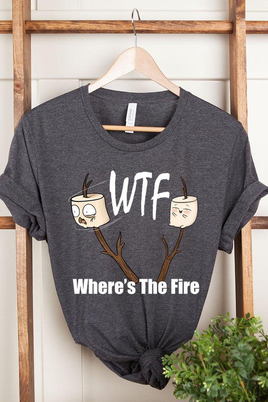 Where&#39;s The Fire Camping Graphic Tee - Online Only