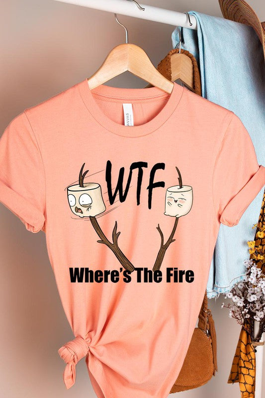 Where&#39;s The Fire Camping Graphic Tee - Online Only