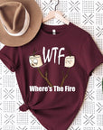 Where's The Fire Camping Graphic Tee - Online Only