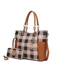 MKF Collection Mariely Checker Tote Bag by Mia K