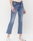 VERVET by Flying Monkey Mid Rise Kick Flare Jeans