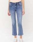 VERVET by Flying Monkey Mid Rise Kick Flare Jeans