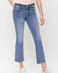 VERVET by Flying Monkey Mid Rise Kick Flare Jeans