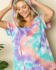 e Luna PLUS Tie Dye Thermal Hoodie