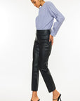 Kan Can USA High Rise Skinny Straight in Black Wash