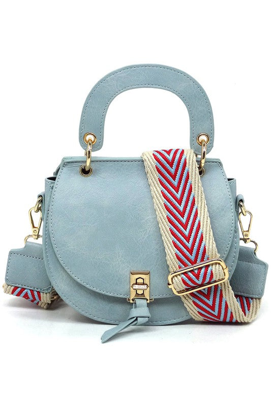 Fashion Flap Saddle Satchel Crossbody Bag