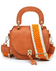 Fashion Flap Saddle Satchel Crossbody Bag