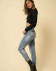 Denim Lab USA High Rise Girlfriend Jeans