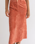 Le Lis Corduroy Maxi Skirt - Online Only