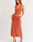 Le Lis Corduroy Maxi Skirt - Online Only